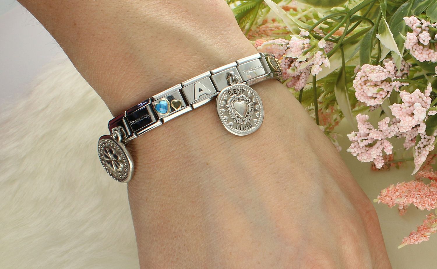 Nomination Link 925 zawieszka srebro 'Syrenka z napisem Piękno' 331804 03 biżuteria nomination nomination zawieszki nomination baza.jpg